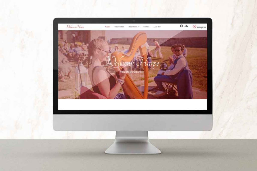 site internet Nolwenn Harpe fait par fanch' fuselier